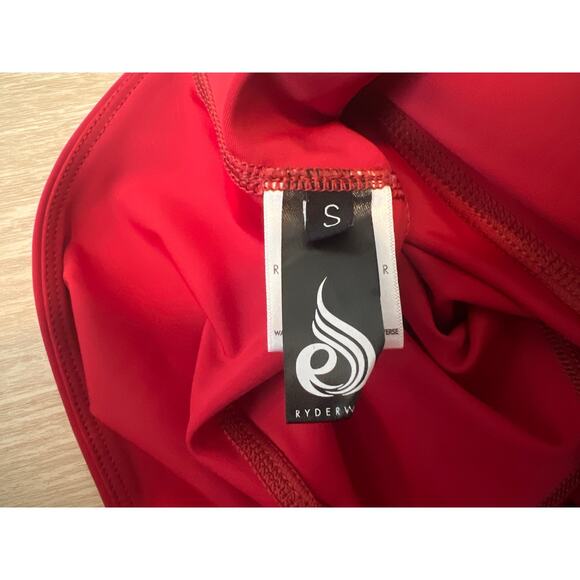 RYDERWEAR STRIDE HIGH WAISTED LEGGINGS - RED Size Small - Picture 9 of 10